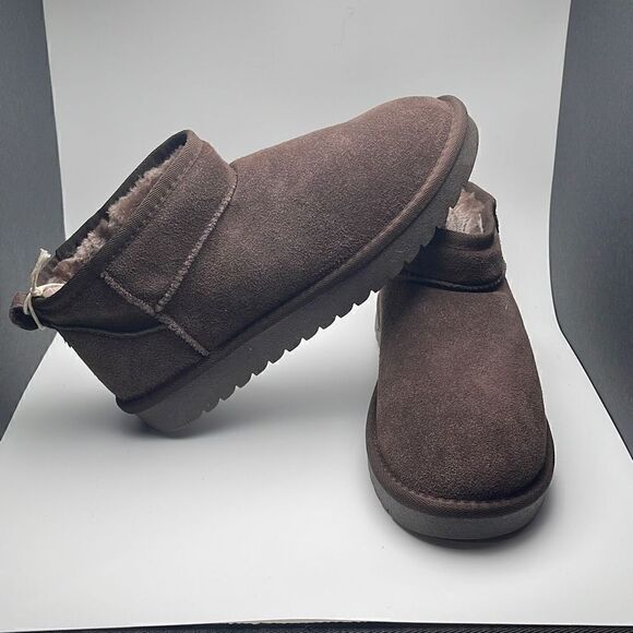 CUSHIONAIRE Women's pull on boot +Memory Foam 9 CHOCOLATE - Picture 6 of 7